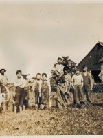 Threshing on Davis farm c